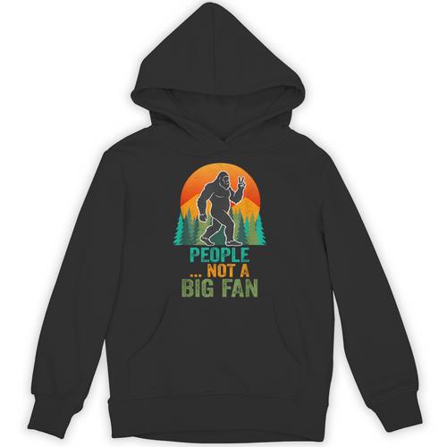 Bigfoot Introvert People Not A Big Fan Retro Sasquatch Unisex Hoodie - Raresse