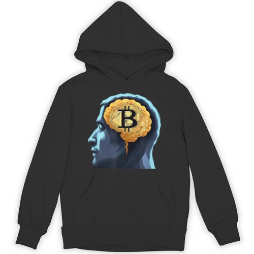 Bitcoin Human Brain Memory Clever Smart Intelligence Unisex Hoodie - Easessy