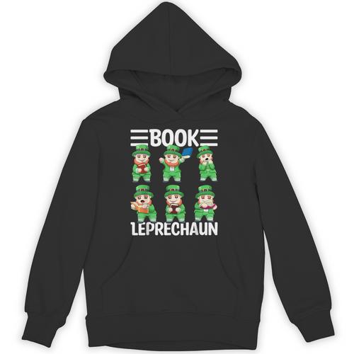 Book Leprechaun St Patrick's Day Library Librarian Reading Unisex Hoodie - Bookorys AU