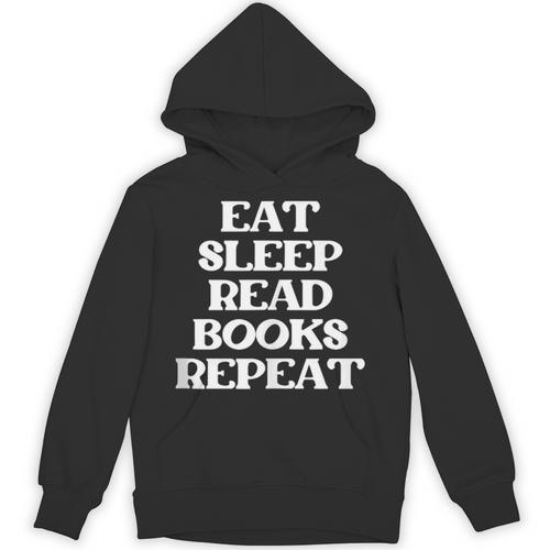 Book Lover Book Eat Sleep Read Books Repeat Unisex Hoodie - Bookorys CA