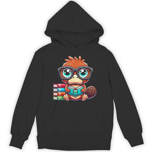 Book Lover Reading Platypus Unisex Hoodie - Bookorys UK
