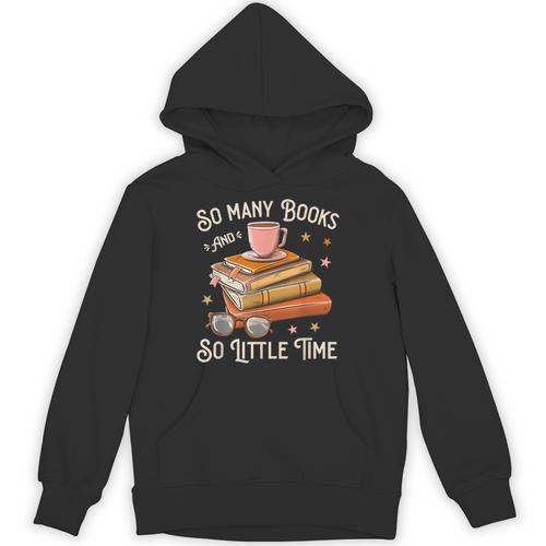 Book Reading Kafee Librarian Vele Books And Little Time Unisex Hoodie - Bookorys UK