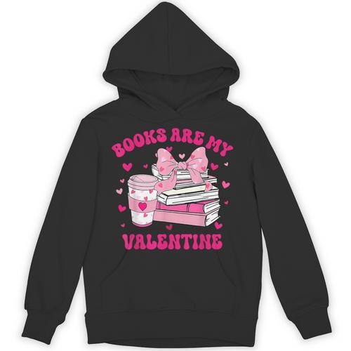 All Booked For Valentines Book Reading Coquette Bow Unisex Hoodie - Bookorys CA
