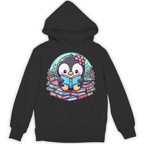 Bookish Penguin Heart A Readers Love Penguins Unisex Hoodie - Bookorys DE