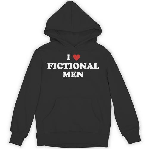 Bookish Quote Reading Lover I Love Fictional Men Unisex Hoodie - Bookorys