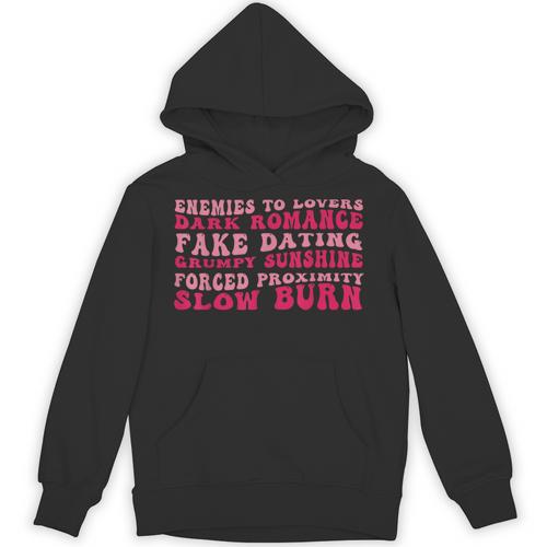 Bookish Romance Tropes Book Club Reader Spicy Book Lover Unisex Hoodie - Bookorys