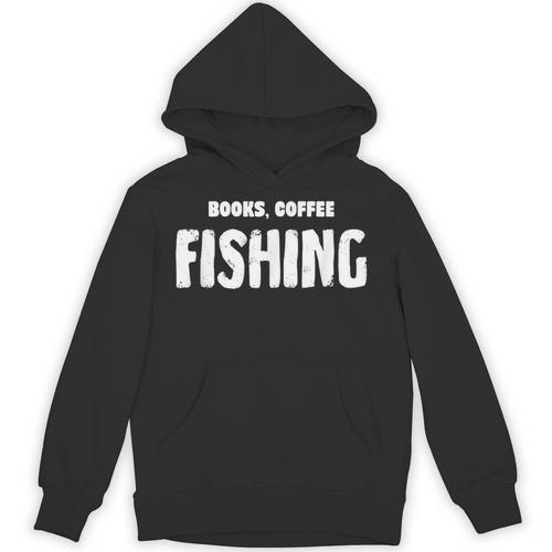 Books Coffee Fishing Unisex Hoodie - Bookorys