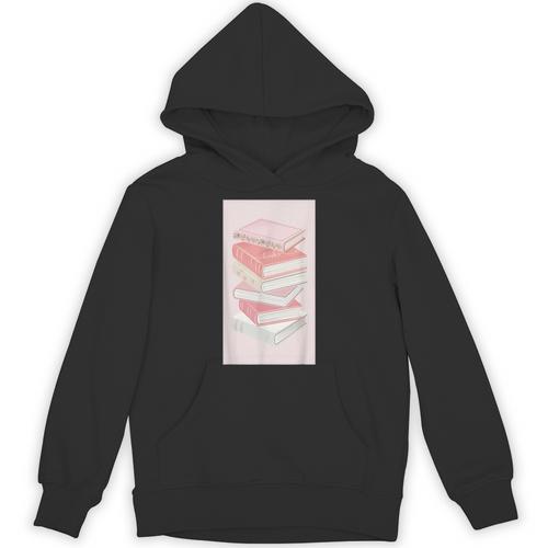 Books Flowers Art Flower Stack Pastel Feminine Unisex Hoodie - Bookorys