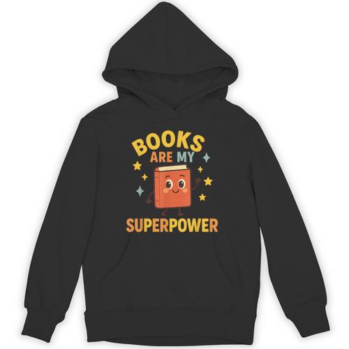 Books Are My Superpower Cute Reading Lover Unisex Hoodie - Bookorys