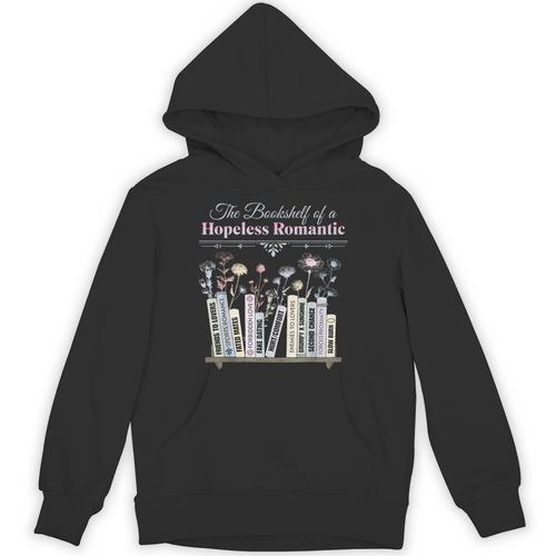 The Bookshelf Of a Hopeless Romantic Rom-Com Reading Bookish Unisex Hoodie - Bookorys DE