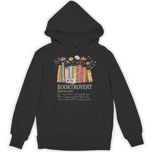 Booktrovert Cozy Book Lover Book Nerd Literary Humor Unisex Hoodie - Bookorys AU