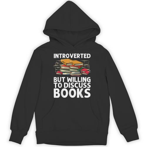 Bookworm Art For Men Women Book Reading Lover Bookish Unisex Hoodie - Bookorys CA