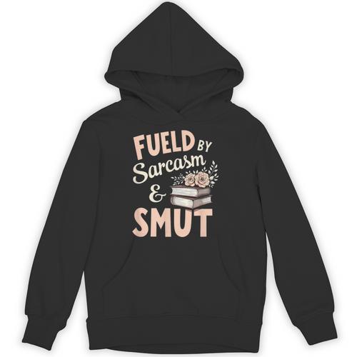 Bookworm Fueled By Sarcasm And Smut Book Reading Unisex Hoodie - Bookorys