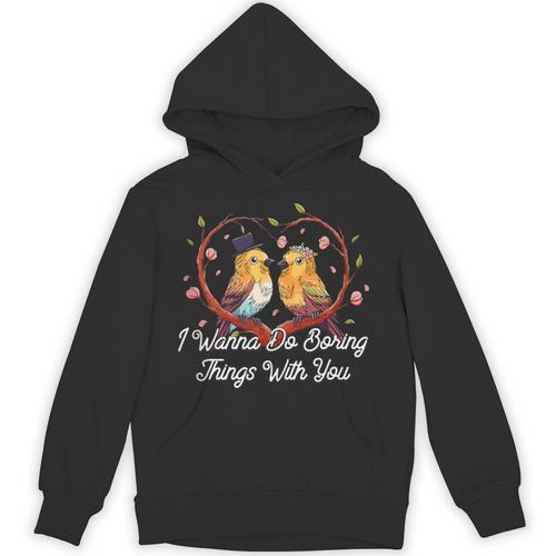 Do Boring Things With You Introvert Couples Antisocial Unisex Hoodie - Raresse