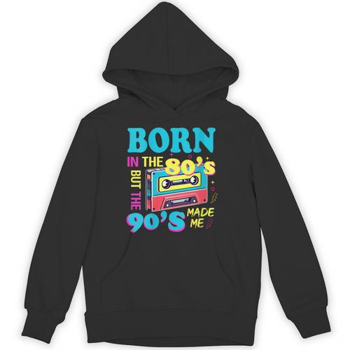 Born In The 80's But 90's Made Me Nostalgia Cassette Tape Unisex Hoodie - Figerry