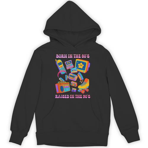 Born In The 80s Raised In The 90s Nostalgia Retro Memories Unisex Hoodie - Figerry