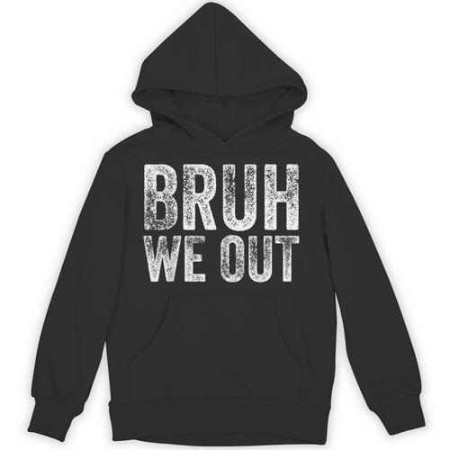 BRUH WE OUT GRADUATE Happy Graduation Student Retro Vintage Unisex Hoodie - Best Gift Smart