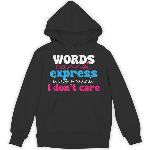 Words Cannot Express How Much I Don't Care Introvert Unisex Hoodie - Raresse