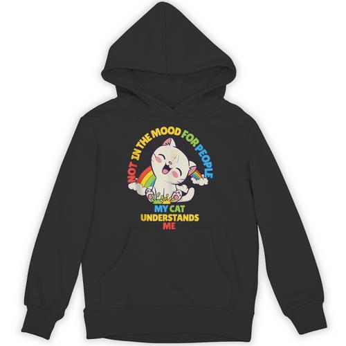 Cat Mom Loves Cats Dad Not In The Mood For People Introvert Unisex Hoodie - Raresse
