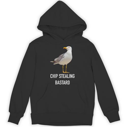 Chip Stealing Seagull Men Women Seaside Holiday Memory Unisex Hoodie - Easessy