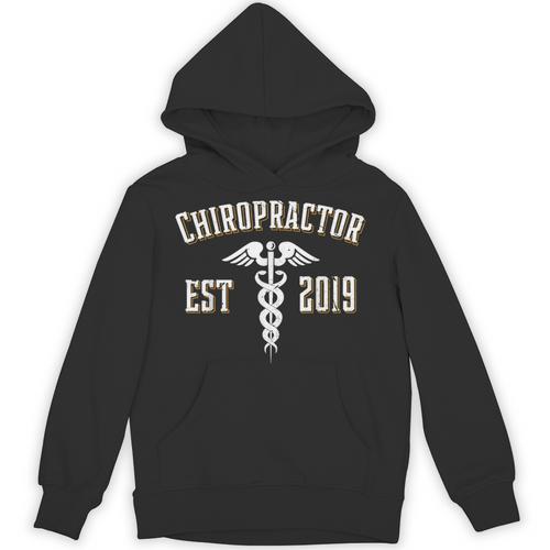 Chiropractor Est 2019 Graduate Chiro Graduation Art Print Unisex Hoodie - Best Gift Smart