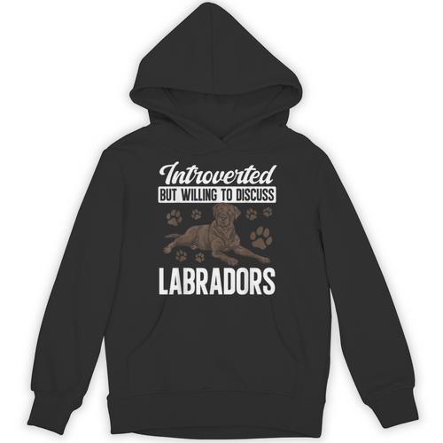 Chocolate Lab Dog Introvert Chocolate Labrador Retriever Unisex Hoodie - Raresse