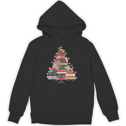 Christmas Tree Book Bookworm Unisex Hoodie - Bookorys