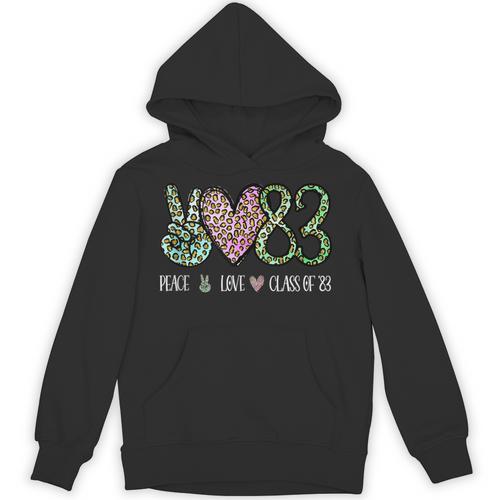 Class Of 1983 Shirt Leopard Senior Graduation Class Reunion Unisex Hoodie - Best Gift Smart