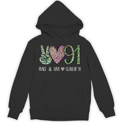 Class Of 1991 Shirt Leopard Senior Graduation Class Reunion Unisex Hoodie - Best Gift Smart
