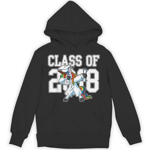 Class Of 2018 Dabbing Unicorn Graduation Shirt Unisex Hoodie - Best Gift Smart