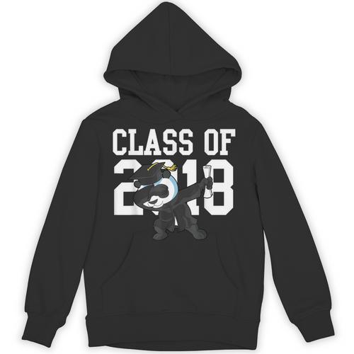 Class Of 2018 Graduation Dabbing Panda Bear Unisex Hoodie - Best Gift Smart
