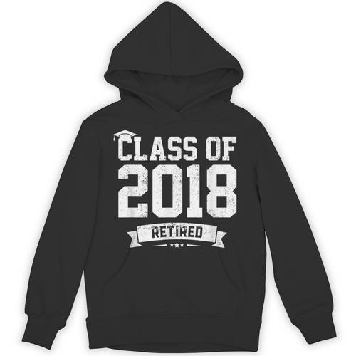 Class Of 2018 Retired Graduation TShirt Fun Retirement Shirt Unisex Hoodie - Best Gift Smart