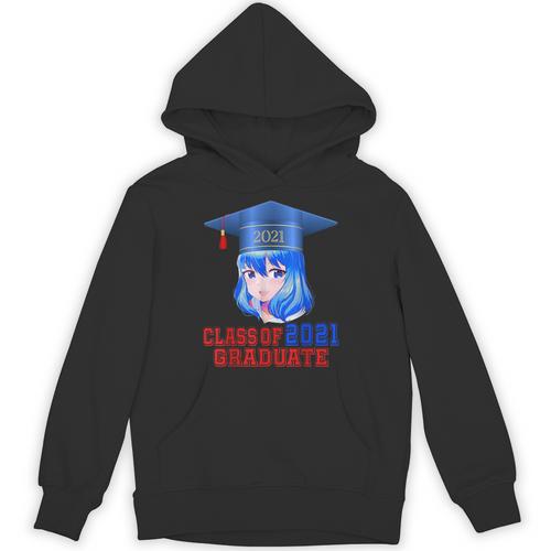 Class Of 2021 Graduate Kawaii Anime Girl School Graduation Unisex Hoodie - Best Gift Smart
