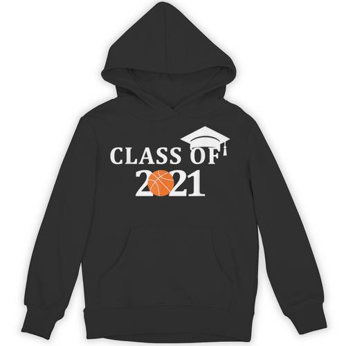 Class Of 2021 Graduation Him Her Basketball Pullover Unisex Hoodie - Best Gift Smart