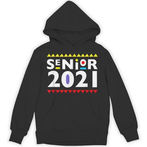 Class Of 2021 Senior Year 90's TV Style Graduation For Grad Unisex Hoodie - Best Gift Smart