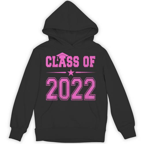 Class Of 2022 Pink Girls Shirt Graduation Unisex Hoodie - Best Gift Smart