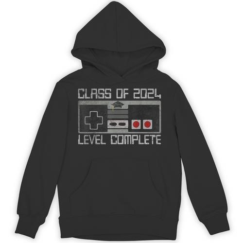 Class Of 2024 Level Complete Video Gamer Senior Graduation Unisex Hoodie - Best Gift Smart
