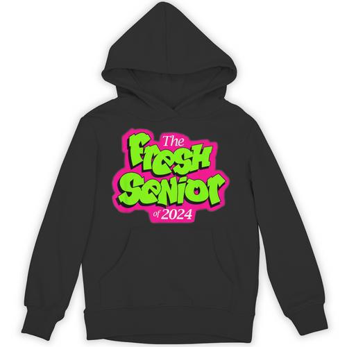 Class Of 2024 Senior Fresh Retro 90s TV Style Graduation Unisex Hoodie - Best Gift Smart