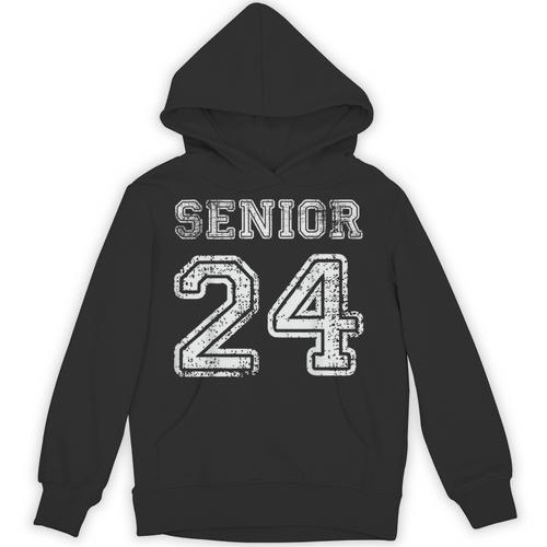 Class Of 2024 Senior Graduation Tee Back To School Vintage Unisex Hoodie - Best Gift Smart