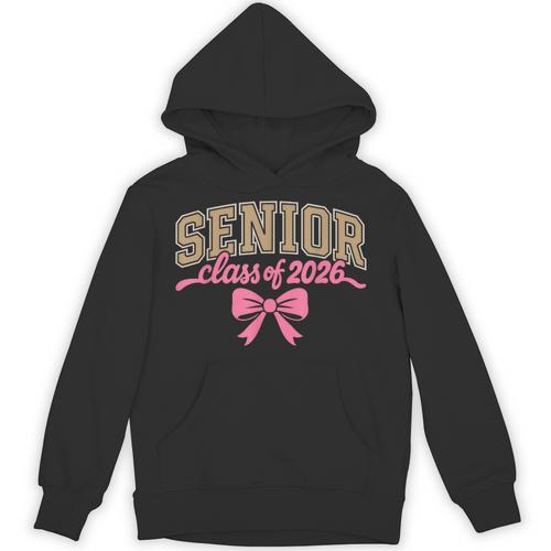 Class Of 2026 Pink Coquette Bow Senior Graduation Unisex Hoodie - Best Gift Smart
