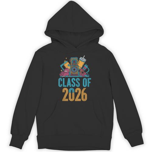 Class Of 2026 Retro Graduation Memory Nostalgia For Seniors Unisex Hoodie - Figerry
