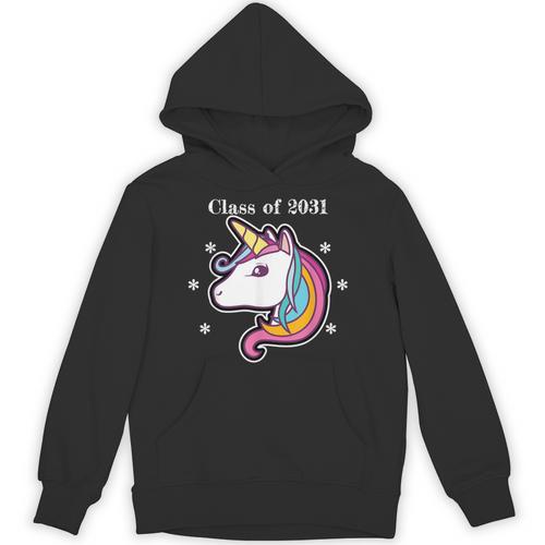 Class Of 2031 Graduation Year Unicorn T Shirt Unisex Hoodie - Best Gift Smart