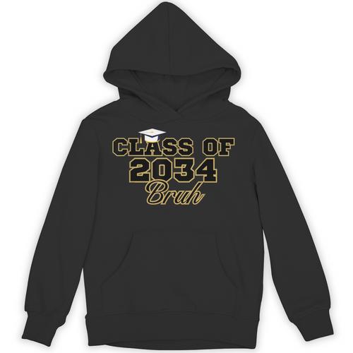 Class Of 2034 Senior 2034 Graduation Bruh Unisex Hoodie - Best Gift Smart