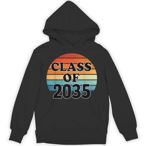 Class Of 2035 Senior Graduate Retro Graduation Unisex Hoodie - Best Gift Smart