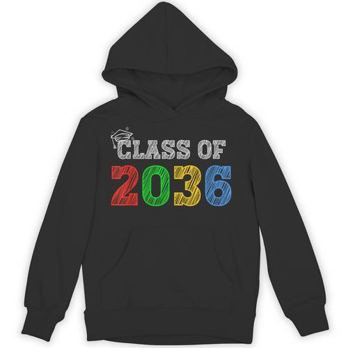 Class Of 2036 Grow With Me Graduation First Day Of School Unisex Hoodie - Best Gift Smart