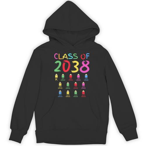 Class Of 2038 Senior Class 2038 Idea Graduation Grow With Me Unisex Hoodie - Best Gift Smart
