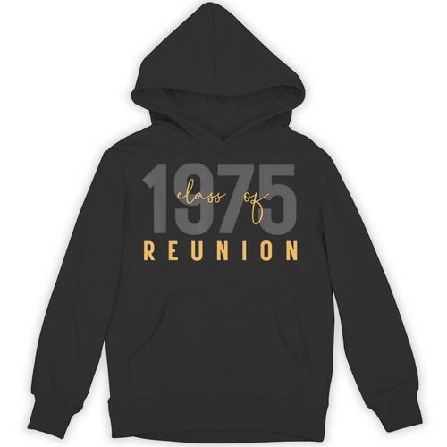 Classic Retro Vintage Class Of 1975 Reunion 50th Graduation Unisex Hoodie - Best Gift Smart