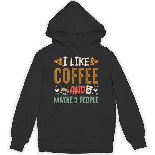Coffee & Introvert Humor Tee Quote Cute Font Unisex Hoodie - Raresse