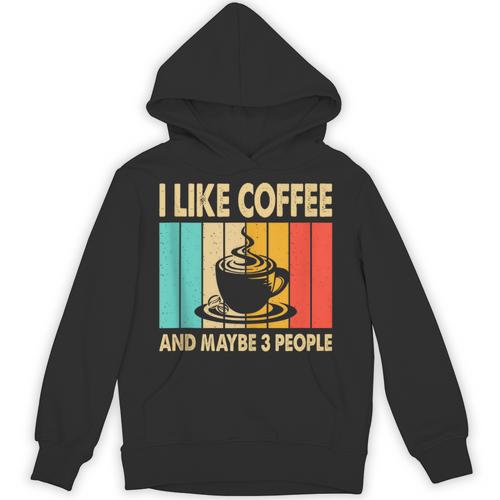 I Like Coffee And Maybe 3 People Introvert Anti-Social Unisex Hoodie - Raresse