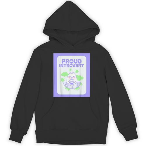 Cool Fun Cute Proud Introvert Cat Character For Men Women Unisex Hoodie - Raresse